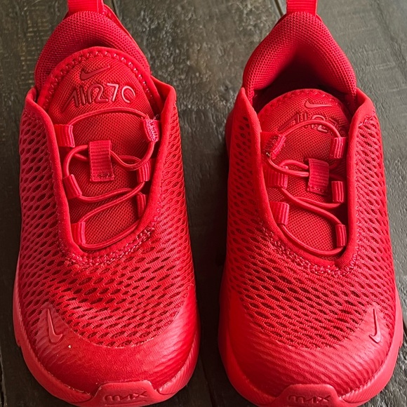 Nike Kids' White and Red Sneakers - Picture 3 of 16